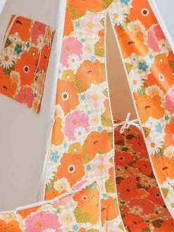Picnic With Flowers Teepee Tent And Mat Set -Kids Toys Store rsz 1image00020 1