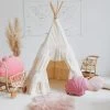 Shabby Chic Teepee Tent With Frills 1 Shabby Chic Teepee Tent With Frills -Kids Toys Store shabby chic teepee tent with frills 759648