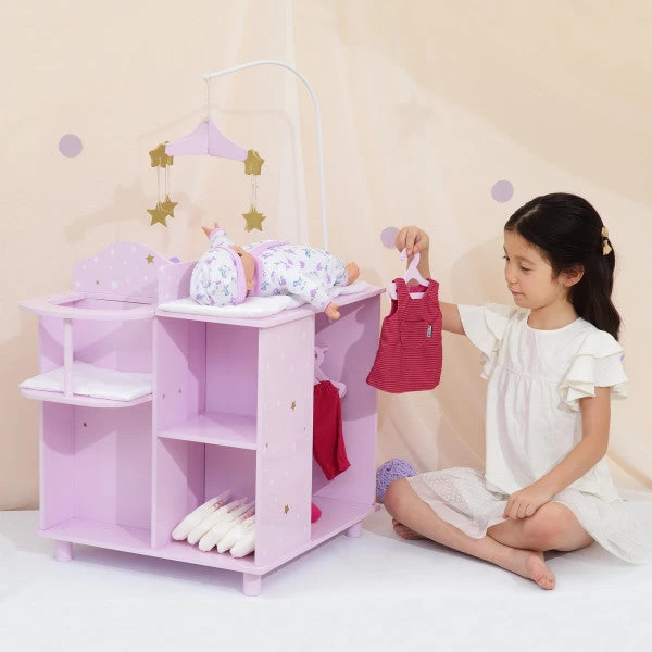 Olivia's Little World - Twinkle Stars Princess Baby Doll Changing Station With Storage 3 Olivia's Little World - Twinkle Stars Princess Baby Doll Changing Station With Storage