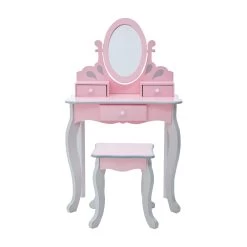 Fantasy Fields - Little Princess Rapunzel Play Vanity Set - Pink / Grey