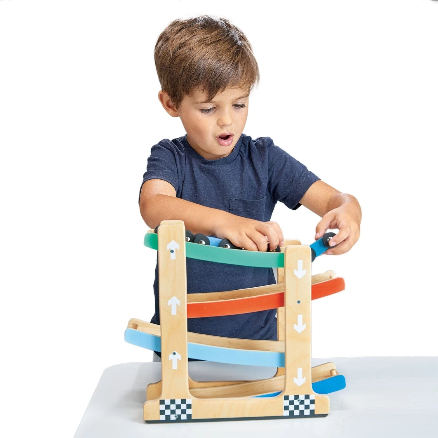 Wooden Ramp Racer Toy 4 Wooden Ramp Racer Toy - Image 2