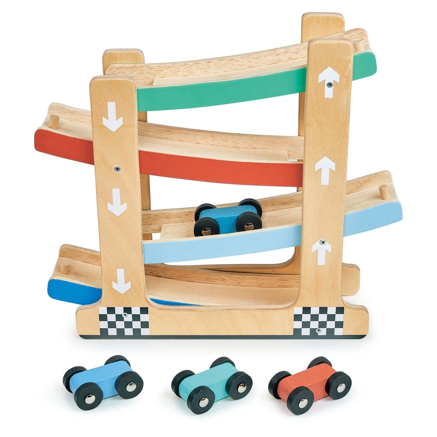 Wooden Ramp Racer Toy 3 Wooden Ramp Racer Toy